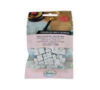 Aladine - 60 Perles de Cire à Cacheter - Blanc Mat - Pour Créer Sceau de Cire - Fleurs de Cire - Faire Part Mariage, Naissance, Lettres, Courriers, Menus & Cadeaux - 72607