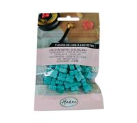Aladine - 60 Perles de Cire à Cacheter - Bleu Aigue-Marine - Pour Créer Sceau de Cire - Fleurs de Cire - Faire Part Mariage, Naissance, Lettres, Courriers, Menus & Cadeaux - 72645