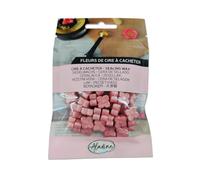 Aladine - 60 Perles de Cire à Cacheter - Rose Poudre Nacré - Pour Créer Sceau de Cire - Fleurs de Cire - Faire Part Mariage, Naissance, Lettres, Courriers, Menus & Cadeaux - 72629