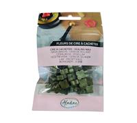 Aladine - 60 Perles de Cire à Cacheter - Vert Kaki Nacré - Pour Créer Sceau de Cire - Fleurs de Cire - Faire Part Mariage, Naissance, Lettres, Courriers, Menus & Cadeaux - 72649