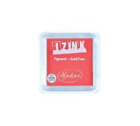 Aladine - Encreur Izink Pigment Red - Grand Encreur à Séchage Lent - Scrapbooking, Embossing et Carterie Créative - Taille L - 8 x 8 cm - Couleur Rouge