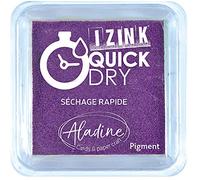 Aladine - Encreur Izink Quick Dry - Encreur à Séchage Rapide - Scrapbooking, Bullet Journal et Carterie Créative - Taille M - 5 x 5 cm - Couleur Violet