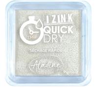 Aladine - Encreur Izink Quick Dry - Encreur à Séchage Rapide - Scrapbooking, Bullet Journal et Carterie Créative - Taille M - 5 x 5 cm - Couleur Blanc