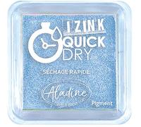 Aladine - Encreur Izink Quick Dry - Encreur à Séchage Rapide - Scrapbooking, Bullet Journal et Carterie Créative - Taille M - 5 x 5 cm - Couleur Bleu Pastel