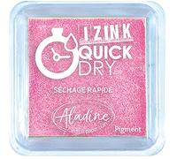 Aladine - Encreur Izink Quick Dry - Encreur à Séchage Rapide - Scrapbooking, Bullet Journal et Carterie Créative - Taille M - 5 x 5 cm - Couleur Rose Pastel