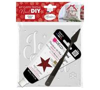 Aladine - Kit Custo Joyeux Noël - Personnalisation Tissus - Idéal Pochons, Nappes, Serviettes - 85654