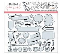 Tampons Clear Stampon Bullet Journal - Bannières et Icônes - 33 pcs