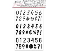 Aladine - Stampo Bullet Journal CHIFFRES 2 - Planche de Tampons en Mousse, Empreinte Silicone - Idéal pour Bullet Journal, Scrapbooking, Carnets - Loisirs Créatifs DIY