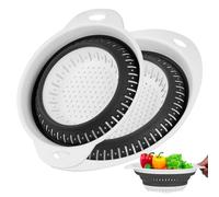 ALAHUGYEF 2 Pièces Passoire Cuisine Pliable en Silicone,passoire pliable