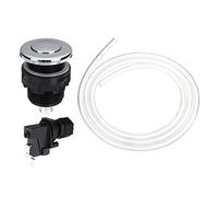 Alamor 25V-250V Commutateur De Bain Interrupteur Pneumatique Kit D'Évacuation des Ordures Poubelle Broyeur À Air - 34Mm