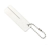 Alanmoship Aiguiseur d'hameçon double face avec 3 rainures, lime diamant grain 400/180 pour réparation de barbe, manche rouge pour camping et aventures en plein air (type A)
