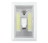 Alanmoship Applique murale sans fil ultra lumineuse alimentée par piles COB veilleuse sans fil pour éclairer les armoires, placards sous les escaliers, abris de jardin et garages