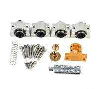 Alanmoship CNC 3018 Pro Kit de mise à niveau de l'axe X avec composants métalliques pour arbre optique diamètre 10 mm/12 mm et vis T8 4 mm, compatible avec les routeurs CNC 3018/3018 Pro pour