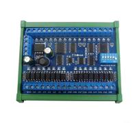 Alanmoship Commutateur de télécommande RS485 16 entrées 16 sorties pour module Modbus RTU DC 6,5-30 V RS485 Charge 300 mA Support sur rail DIN pour domotique intelligente (PCB + boîte de rail de