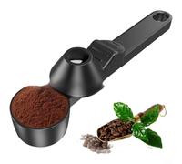 Alanmoship Cuillère à café réutilisable sans déversement avec entonnoir pour mesurer le moulu, les feuilles de thé, la poudre de protéines, outil de cuisine en plastique robuste avec couvercle