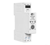 Alanmoship Disjoncteur intelligent WiFi avec mesure avancée et protection contre les fuites, 63 A AC230 V, dispositif de sécurité réglable contre les surintensités, compatible avec Tuya et pour Smart