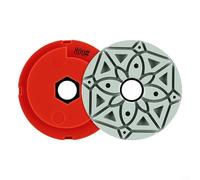 Alanmoship Disque à meuler en résine de 125 mm avec verrou d'escargot, 10 mm d'épaisseur, abrasif pour marbre, granit, polissage des bords métalliques, convient pour une utilisation en atelier et dans