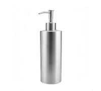 Alanmoship Distributeur de savon en acier inoxydable avec pompe à main, pour évier de salle de bain et cuisine, bouteille liquide argentée résistante à la rouille, pour porte-savon pour les mains