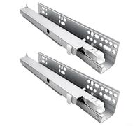 Alanmoship Glissières de tiroir montées par le bas en acier laminé à froid - Design dissimulé - Glisse lisse pour armoires modernes sans cadre à usage résidentiel ou commercial (40,6 cm)