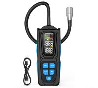 Alanmoship HD02C Détecteur de fuite numérique pour R22 pour gaz réfrigérant | HD02C Détecteur de fuite numérique pour techniciens CVC, sensibilité 0,5 g/an, corps en ABS noir, tuyau de 270 mm