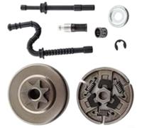 Alanmoship Kit de tambour d'embrayage 3/8" 7T pour tronçonneuse MS290 MS390 029 039 MS310, pièce de rechange en métal avec roulement à aiguilles pour réparation