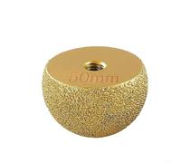 Alanmoship Lot de 1 ou 3 meules diamantées à tête champignon de 10 mm pour polissage des bords de pierre et du verre pour la coupe de carrelage sur meuleuse d'angle, perceuse électrique, finition