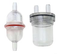 Alanmoship Lot de 2 collecteurs de condensats muraux pour chaudière à pression - Siphon en plastique transparent avec tubes saillants - Gestion de la condensation
