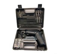 Alanmoship Lot de 3 tournevis électriques pliables avec 47 embouts, rechargeable USB-C 1200 mAh, poignée ergonomique antidérapante, couple réglable, étui de rangement pour la maison (47 pièces)