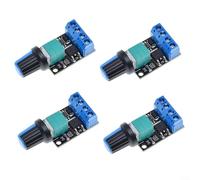 Alanmoship Lot de 4 contrôleurs de moteur CC 5 V-16 V 10 A pour régulateur PWM avec interrupteur pour pompe de ventilateur, variateur LED, module de contrôle d'automatisation industrielle, boîtier en