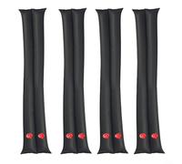 Alanmoship Lot de 4 sacs à eau d'hiver en PVC robuste pour bâche de piscine, design à double chambre pour une meilleure stabilité et résistance au vent, remplissage facile du tuyau d'arrosage, 2,4 m