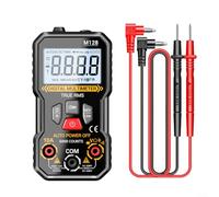 Alanmoship M128 Multimètre numérique 6000 comptes True RMS Testeur de tension automatique avec affichage NCV Live Wire ID rétroéclairé pour réparation de circuit domestique débogage électronique Noir