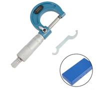 Alanmoship Micromètre Extérieur Mécanique 0-25mm Précision 0.01mm | Micromètre Extérieur Mécanique 0-25mm pour Atelier Usinage Métal, Tête en Carbure Cémenté, Arrêt à Rochet, Précision 0.01mm