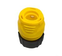 Alanmoship Raccord de tuyau pour Karcher 2645-1910, accessoire de système d'arrosage de jardin avec ajustement sécurisé, design ergonomique pour une manipulation humide, plastique noir, 65 x 33 x 45
