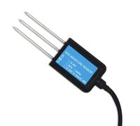 Alanmoship Sonde de capteur d'humidité du sol avec conductivité de la température et de l'humidité, étanchéité IP68, sortie 0-5 V 0-10 V 4-20 mA pour surveillance de l'irrigation (D)