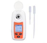 Alanmoship ST355A Réfractomètre numérique 0-35 % pour analyseur de sucre de fruits Brix avec compensation de température, écran LCD pour boissons, brassage agricole, blanc