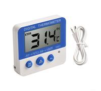 Alanmoship Thermomètre à alarme haute-basse, parfait pour garder une trace des températures essentielles à l'intérieur