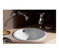 Alape Vasque encastrée K450 2002000000 ø 450mm, intérieur et extérieur vitrifiés, blanc