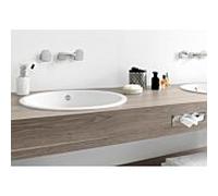 Alape Vasque encastrée O525 2101000 ovale, 525 x 425mm, blanc, sans percement,