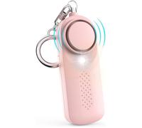 Alarme-Alarme de sécurité-Alarme panique-Alarme de poche personnelle - Alarme multifonctionnelle-Son d'urgence 130 dB- Porte-Rose