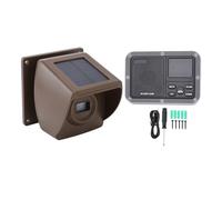 Alarme D'Allée, Transmetteur D'alarme Solaire pour Allée, Portée sans Fil de 800 M, Capteur de Mouvement Extérieur et Détecteur avec Batterie Rechargeable/résistant aux