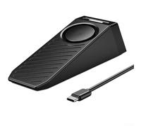 Alarme de cale de porte portable avec double détection de mouvement Son fort Lumière LED rouge Chargement USB pour la protection de sécurité intérieure
