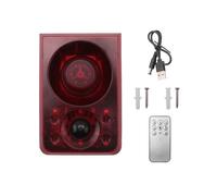 Alarme de Capteur de Mouvement Solaire ExtéRieur avec TéLéCommande, 130Db Alarme Sonore SirèNe Alarme Sonore SystèMe D'Alarme de SéCurité
