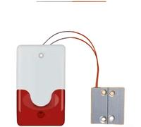 Alarme de contact magnétique pour portes coupe-feu, sirène sonore et lumineuse filaire 100 dB pour usage institutionnel et commercial