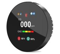 Alarme de gaz, double détection, surveillance en temps réel, noir