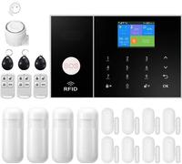 Alarme de maison intelligente, connectivité WiFi et 4G, détection de mouvement, E, prise EU