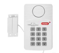 Alarme de porte sans fil avec mot de passe pour maison, garage, abri de | Pour caravane pour dissuasion à piles