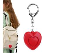 Alarme de sécurité personnelle, alertes en forme de cœur 125dB - Porte-clés de sécurité avec lumière | Pour femmes, filles, , personnes âgées, marche seule, parking, course, voyage, randonnée