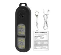 Alarme de sécurité personnelle - Auto-défense pour femme, porte-clés sirène 130 dB | Alarme rechargeable par USB avec lumières stroboscopiques LED y compris design à clipser, appareil de sécurité