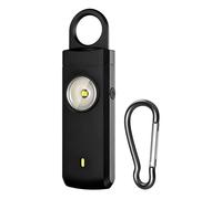 Alarme de sécurité personnelle avec lumière LED, forte de 130 dB, rechargeable de type C | Porte-clés de défense personnelle | pour , extérieur, hôtel, voyage, fille, santé, homme, courir, nuit