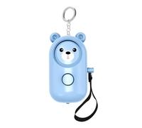 Alarme de sécurité pour l'autodéfense. Porte-clés avec son de 130 décibels pour les urgences des enfants, des femmes, des personnes âgées, etc. (bleu)